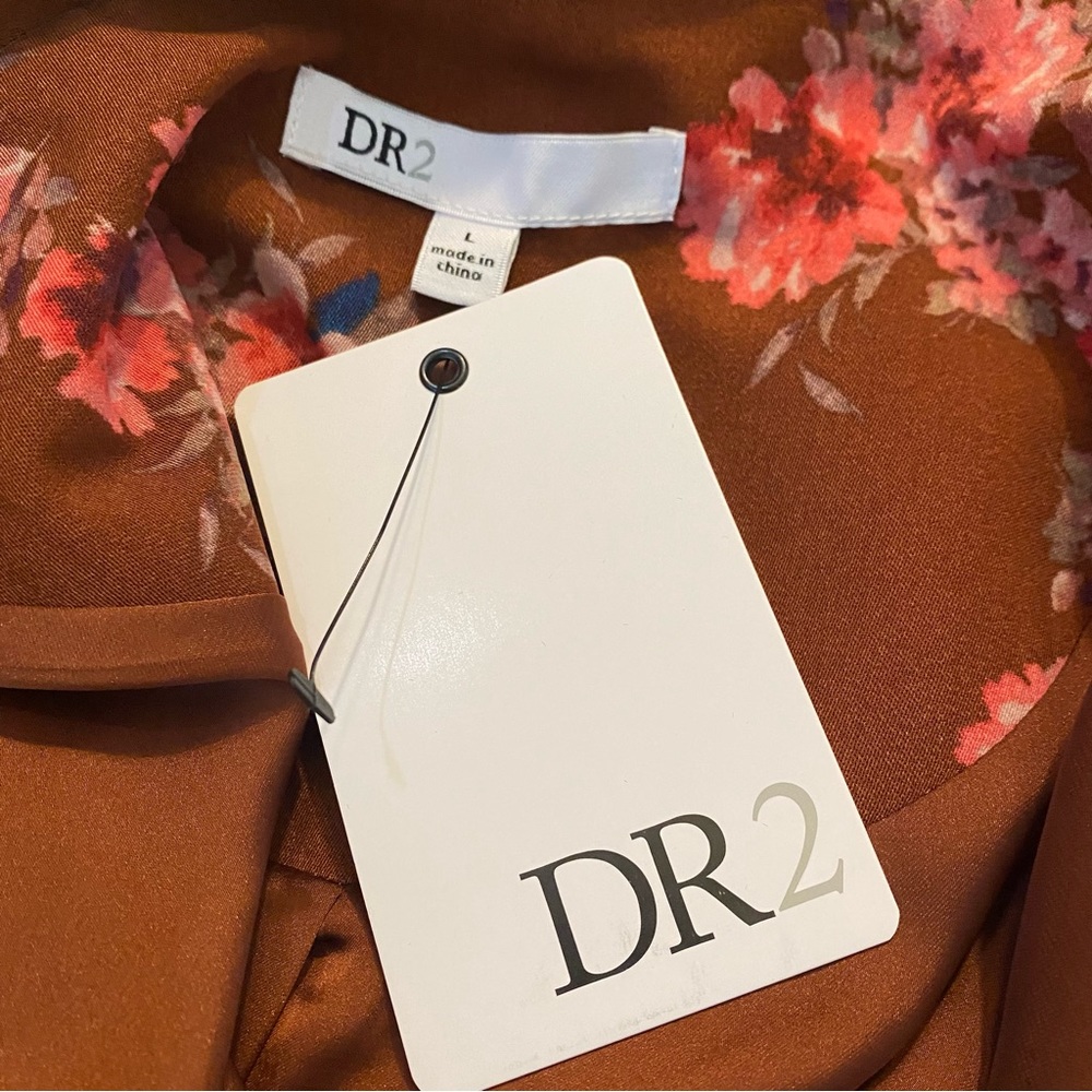 DR2 BY DANIEL RAINN Floral Print Duster in Smoked Paprika Sizes M L - Picture 5 of 8